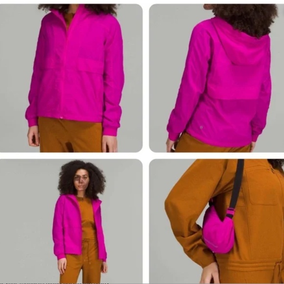 EUC Lululemon Hood Lite Packable Hooded Jacket Belt Bag - Picture 1 of 15